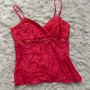 Carole Little Y2K silk Lace Camisole Top